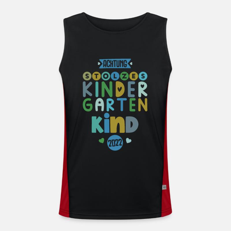 Kindergarten 2022 Jungen Kind Funktionelles Kontrast-Tank Top für Männer 