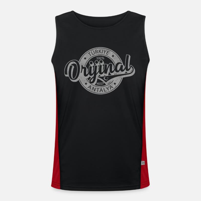 Antalya Funktionelles Kontrast-Tank Top für Männer 