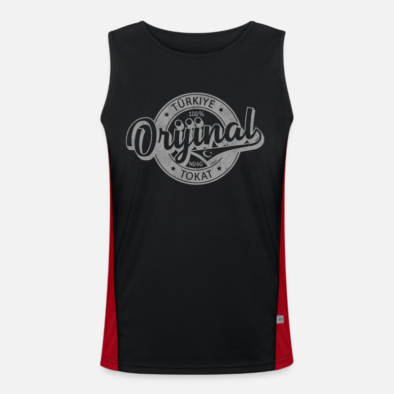 Tokat Funktionelles Kontrast-Tank Top für Männer 