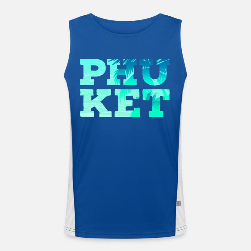 Phuket Funktionelles Kontrast-Tank Top für Männer 