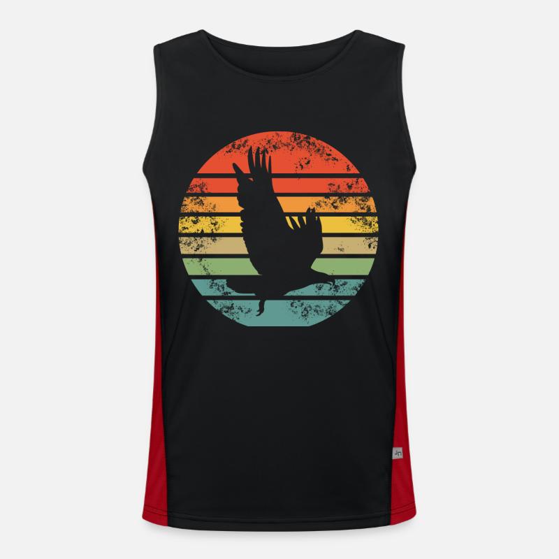 Adler Retro Funktionelles Kontrast-Tank Top für Männer 