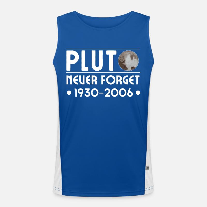 PLUTO NEVER FORGET 1930 - 2006 Men's Functional Contrast Tank Top 
