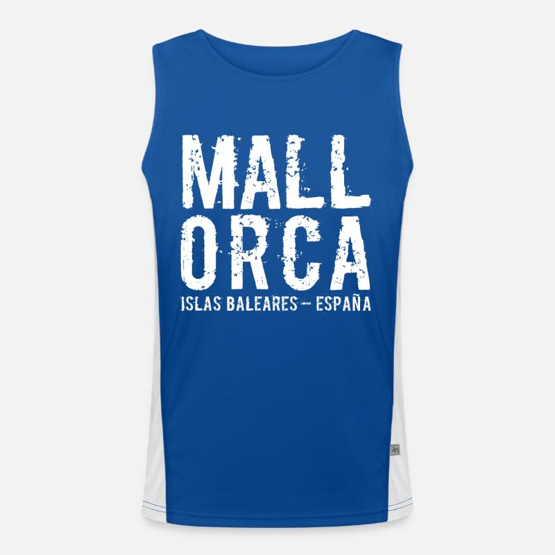 Mallorca, Malle, Balearen, Spanien, Mittelmeer Funktionelles Kontrast-Tank Top für Männer 