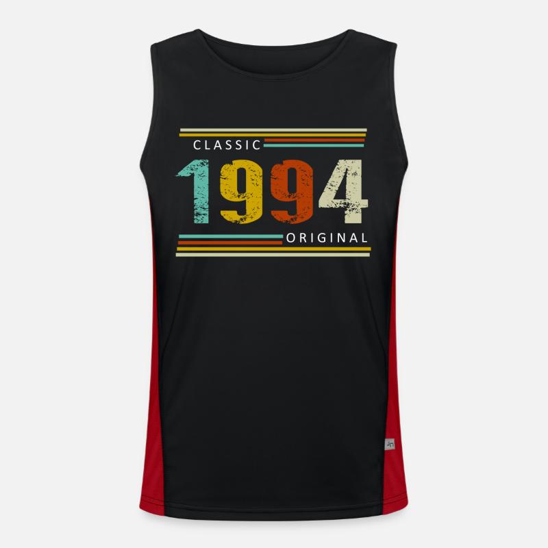 Anniversaire, Classique de 1994 Original, Rétro Débardeur respirant contrasté Homme 