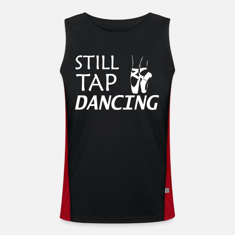 Dancing Dance Music Men's Functional Contrast Tank Top 