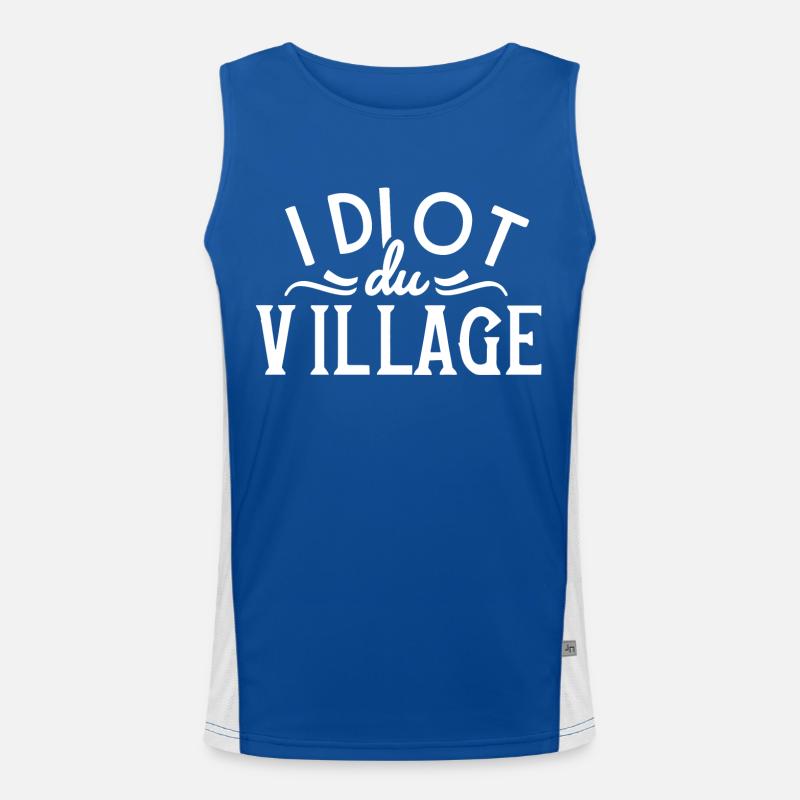 Idiot du village Débardeur respirant contrasté Homme 