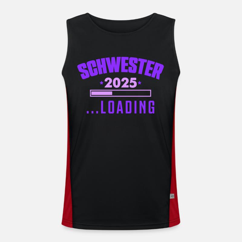 schwester 2025 Funktionelles Kontrast-Tank Top für Männer 