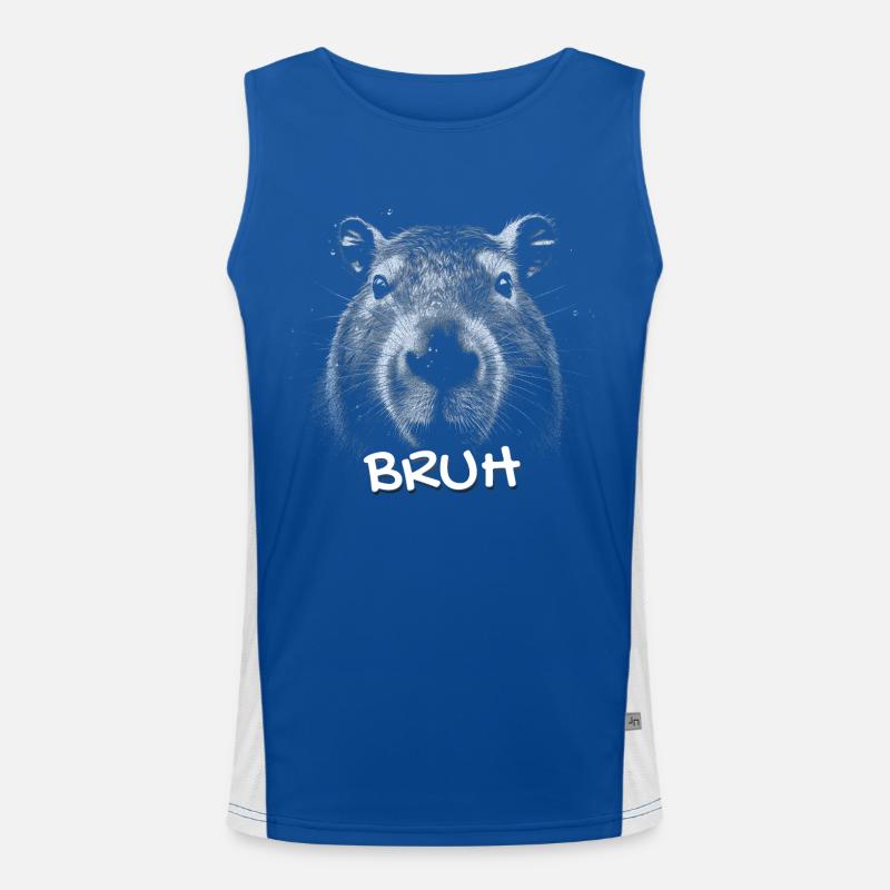 Capybara Bruh Men's Functional Contrast Tank Top 