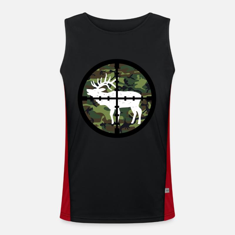 Hunter Hunting Moose Men's Functional Contrast Tank Top 