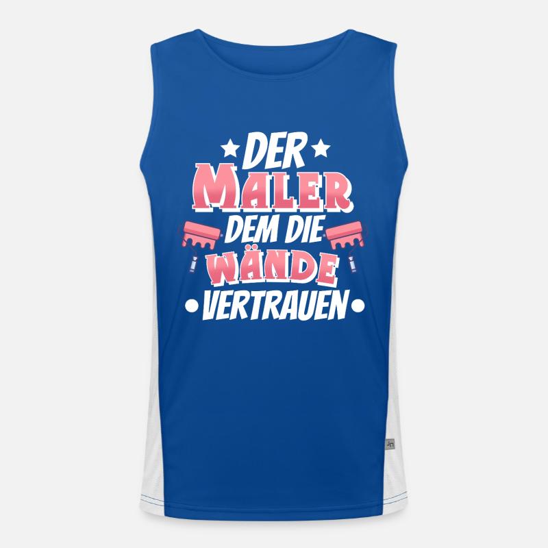 Maler Funktionelles Kontrast-Tank Top für Männer 