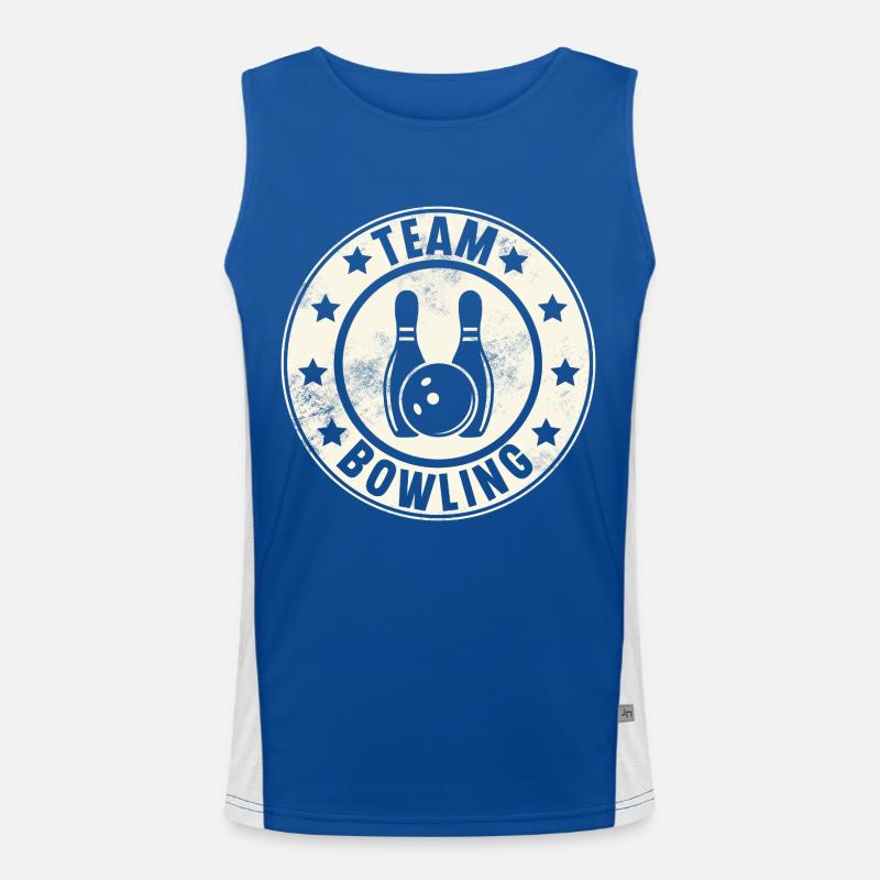 Bowling Team Men's Functional Contrast Tank Top 