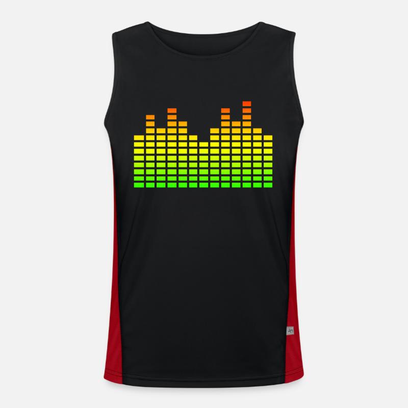 Equalizer Funktionelles Kontrast-Tank Top für Männer 