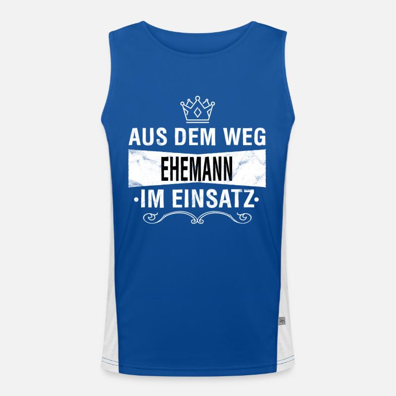 Ehemann Funktionelles Kontrast-Tank Top für Männer 
