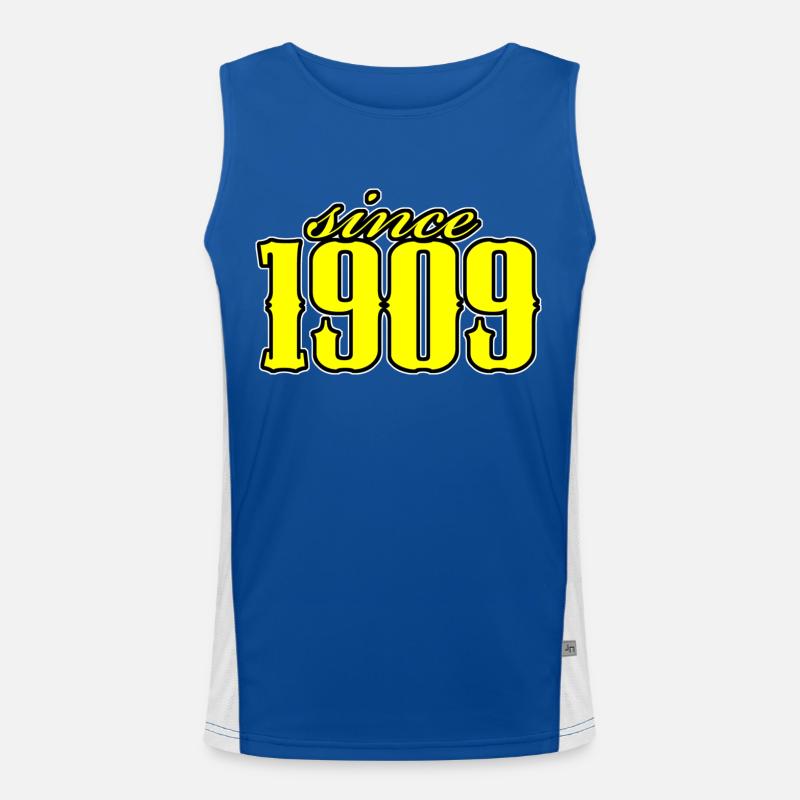 depuis 1909 (jaune) Débardeur respirant contrasté Homme 