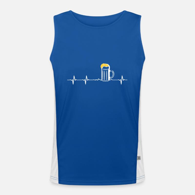 Bier Funktionelles Kontrast-Tank Top für Männer 