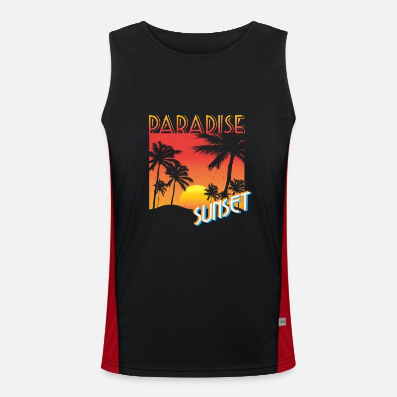 Strand Funktionelles Kontrast-Tank Top für Männer 