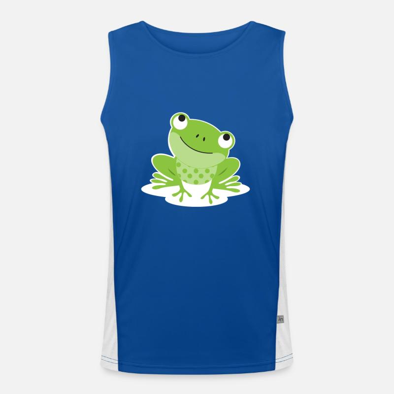 Frosch Funktionelles Kontrast-Tank Top für Männer 