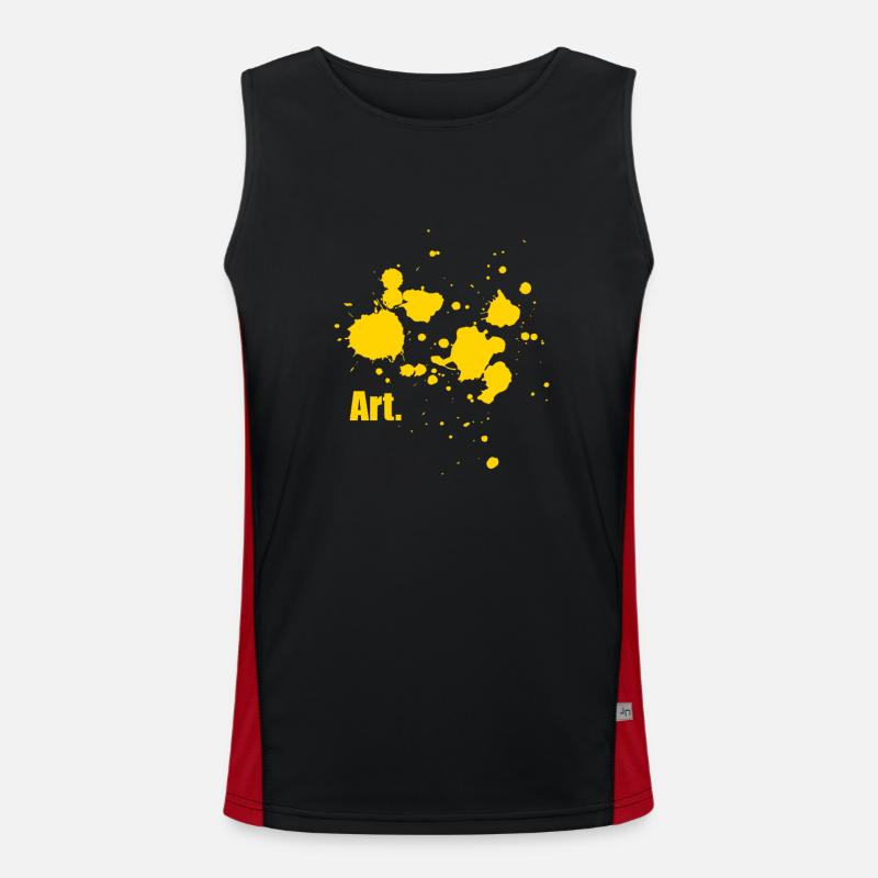 Kunst Funktionelles Kontrast-Tank Top für Männer 