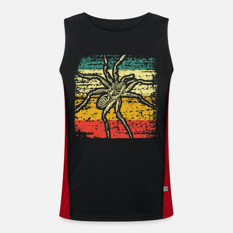 Spider animals Men's Functional Contrast Tank Top 