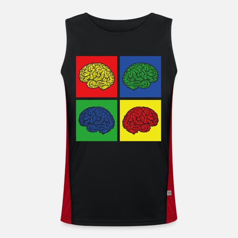 brain Men's Functional Contrast Tank Top 