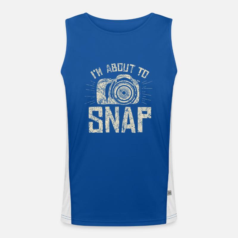 Fotograf Funktionelles Kontrast-Tank Top für Männer 