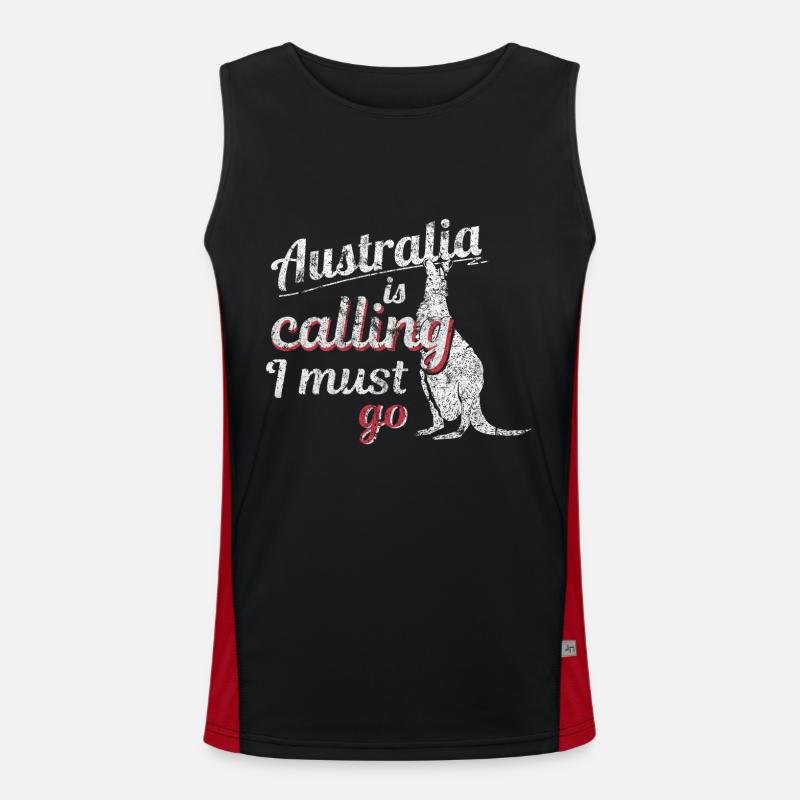 Australien Funktionelles Kontrast-Tank Top für Männer 