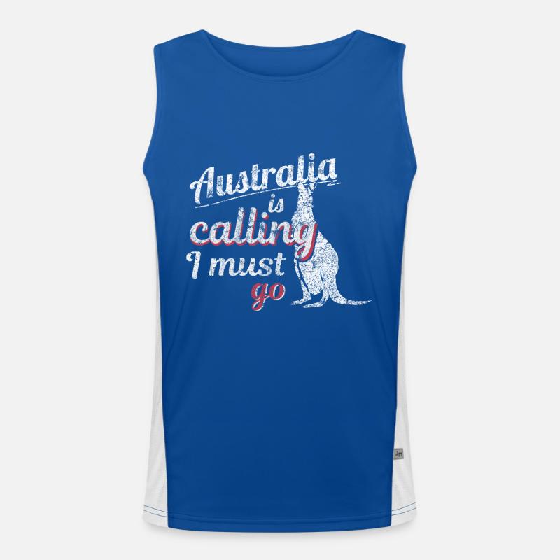 Australia Men's Functional Contrast Tank Top 