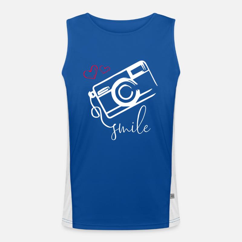 Fotograf Funktionelles Kontrast-Tank Top für Männer 