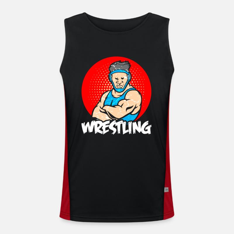 Wrestling Funktionelles Kontrast-Tank Top für Männer 
