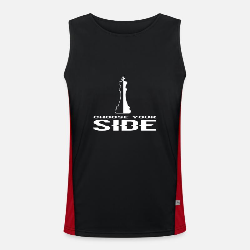 Schach Funktionelles Kontrast-Tank Top für Männer 