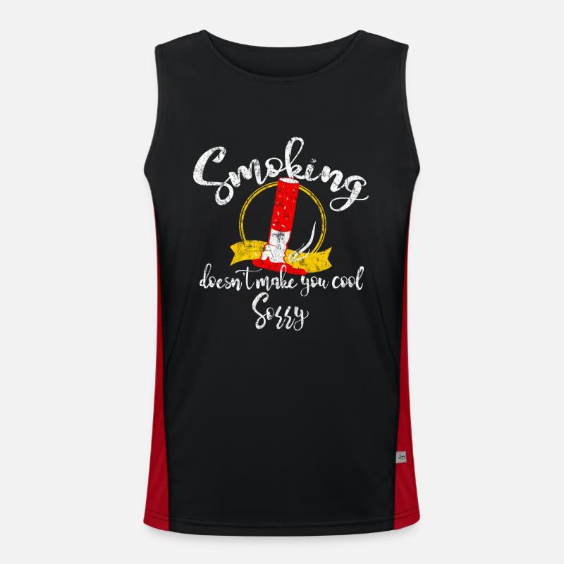 Zigarette Funktionelles Kontrast-Tank Top für Männer 