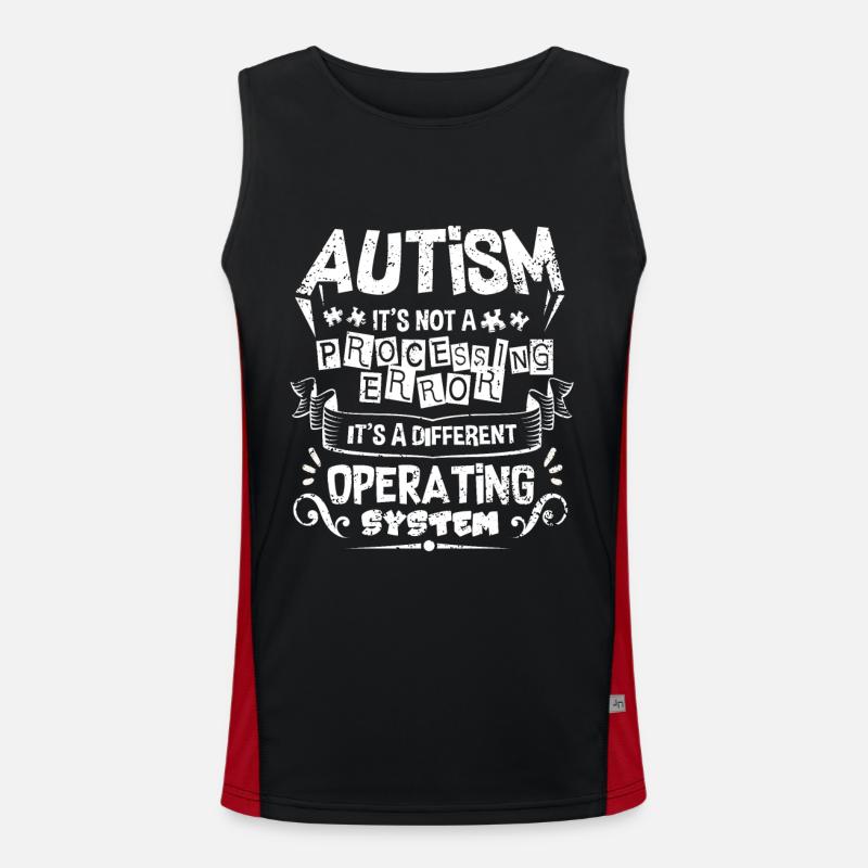 Autismus Funktionelles Kontrast-Tank Top für Männer 