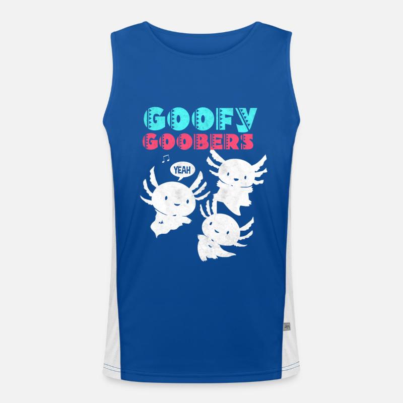 Axolotl Funktionelles Kontrast-Tank Top für Männer 