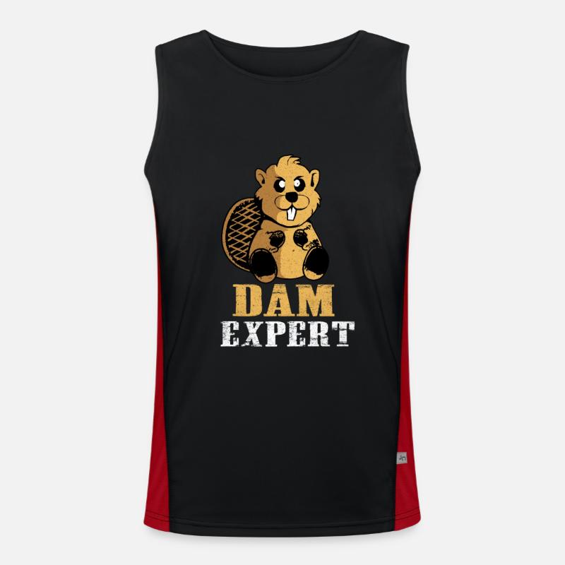 Biber Funktionelles Kontrast-Tank Top für Männer 