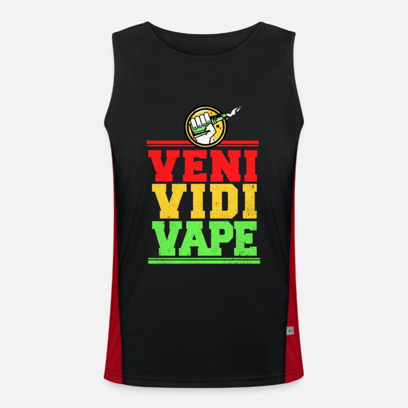 Vape Funktionelles Kontrast-Tank Top für Männer 