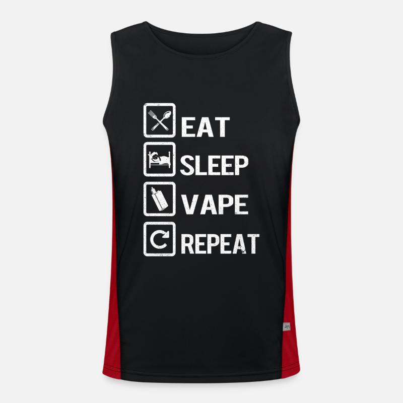 Vape Funktionelles Kontrast-Tank Top für Männer 