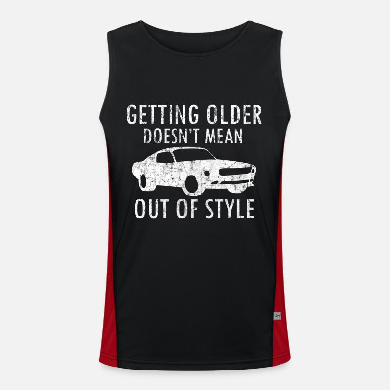 Car engine gift idea Men's Functional Contrast Tank Top 