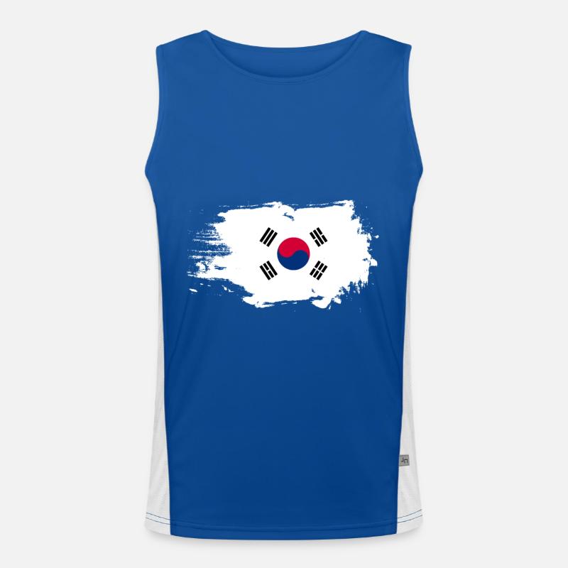 Corée du Sud Corée du Sud Armoiries d'Asie Débardeur respirant contrasté Homme 