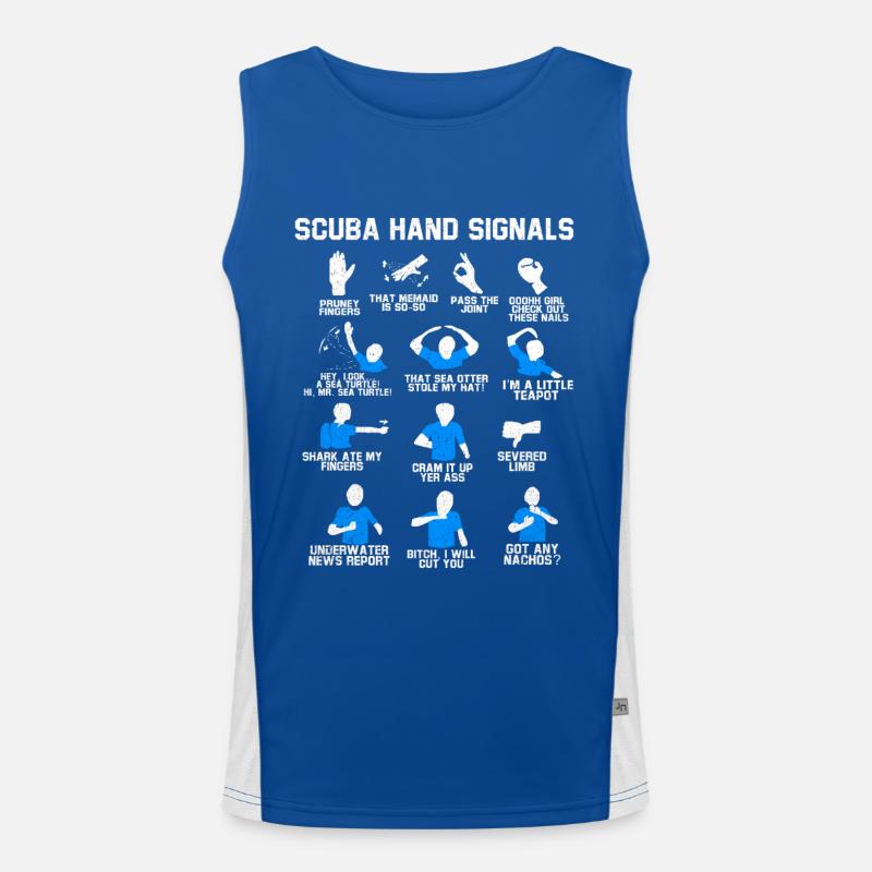 Tauchen Funktionelles Kontrast-Tank Top für Männer 