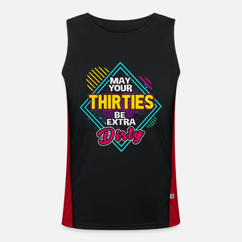 30 Geburtstag Funktionelles Kontrast-Tank Top für Männer 