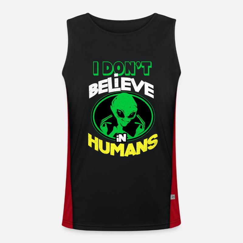 Aliens Funktionelles Kontrast-Tank Top für Männer 