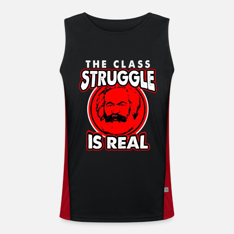 Communisme Lénine Marx Lutte des classes social Débardeur respirant contrasté Homme 