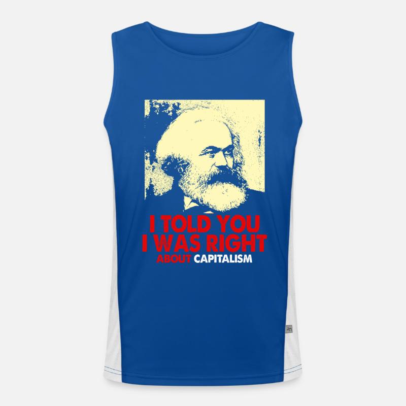 Communisme Lénine Marx Lutte des classes social Débardeur respirant contrasté Homme 