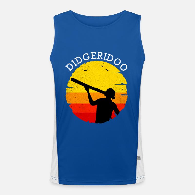 Didgeridoo Funktionelles Kontrast-Tank Top für Männer 