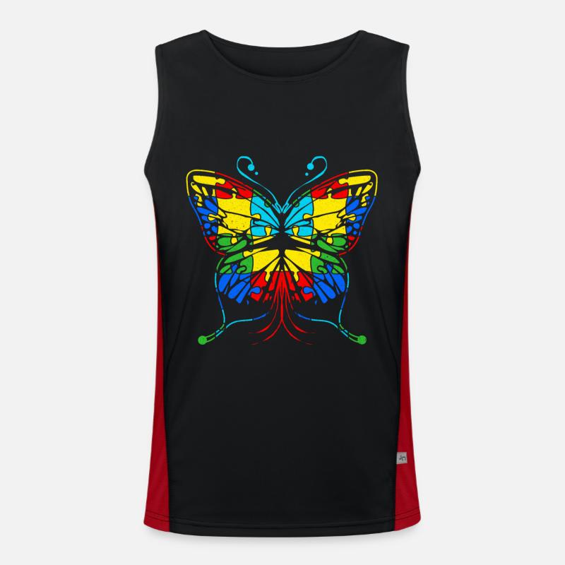 Autismus Funktionelles Kontrast-Tank Top für Männer 