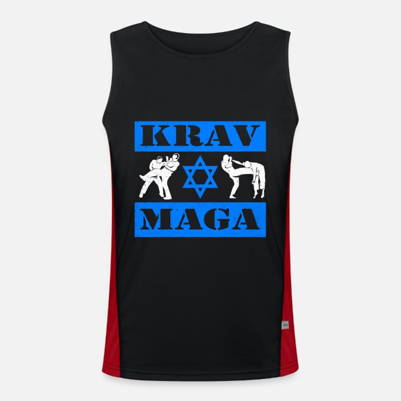 Krav Maga Funktionelles Kontrast-Tank Top für Männer 
