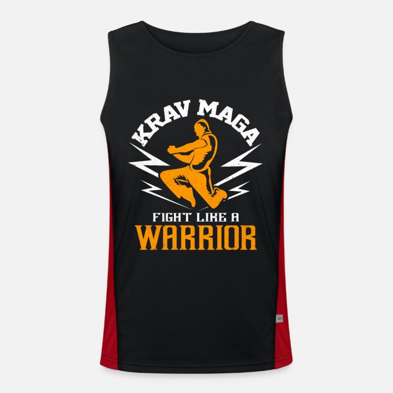 Krav Maga Funktionelles Kontrast-Tank Top für Männer 