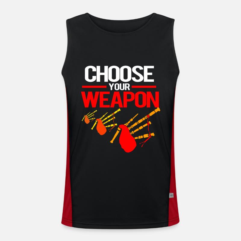 Cornemuse Écossaise Pipe instrument Duda Débardeur respirant contrasté Homme 