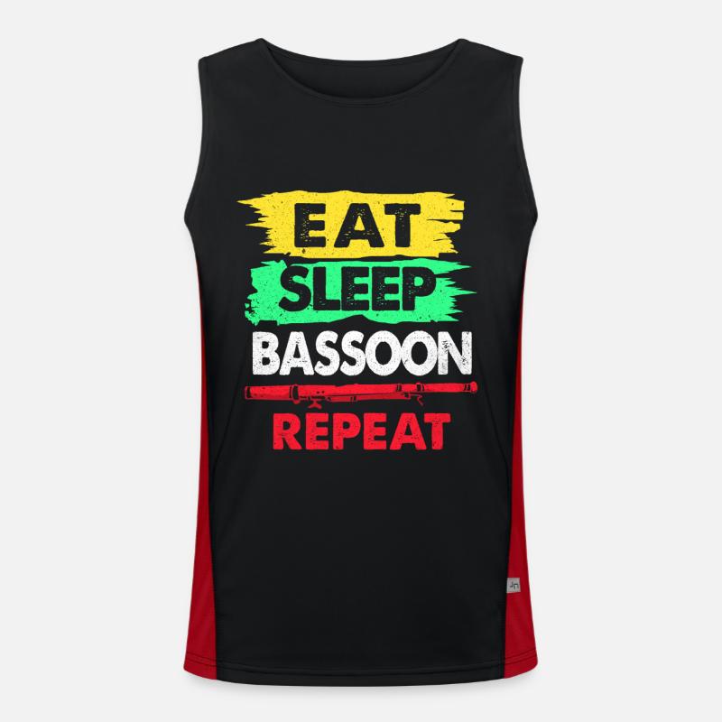 Fagott Funktionelles Kontrast-Tank Top für Männer 