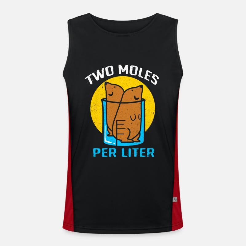 Maulwurf Funktionelles Kontrast-Tank Top für Männer 